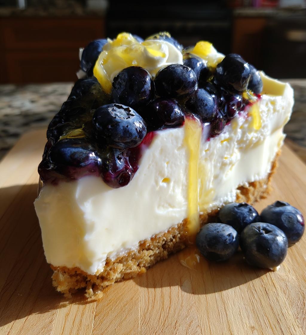 no bake blueberry cheesecake