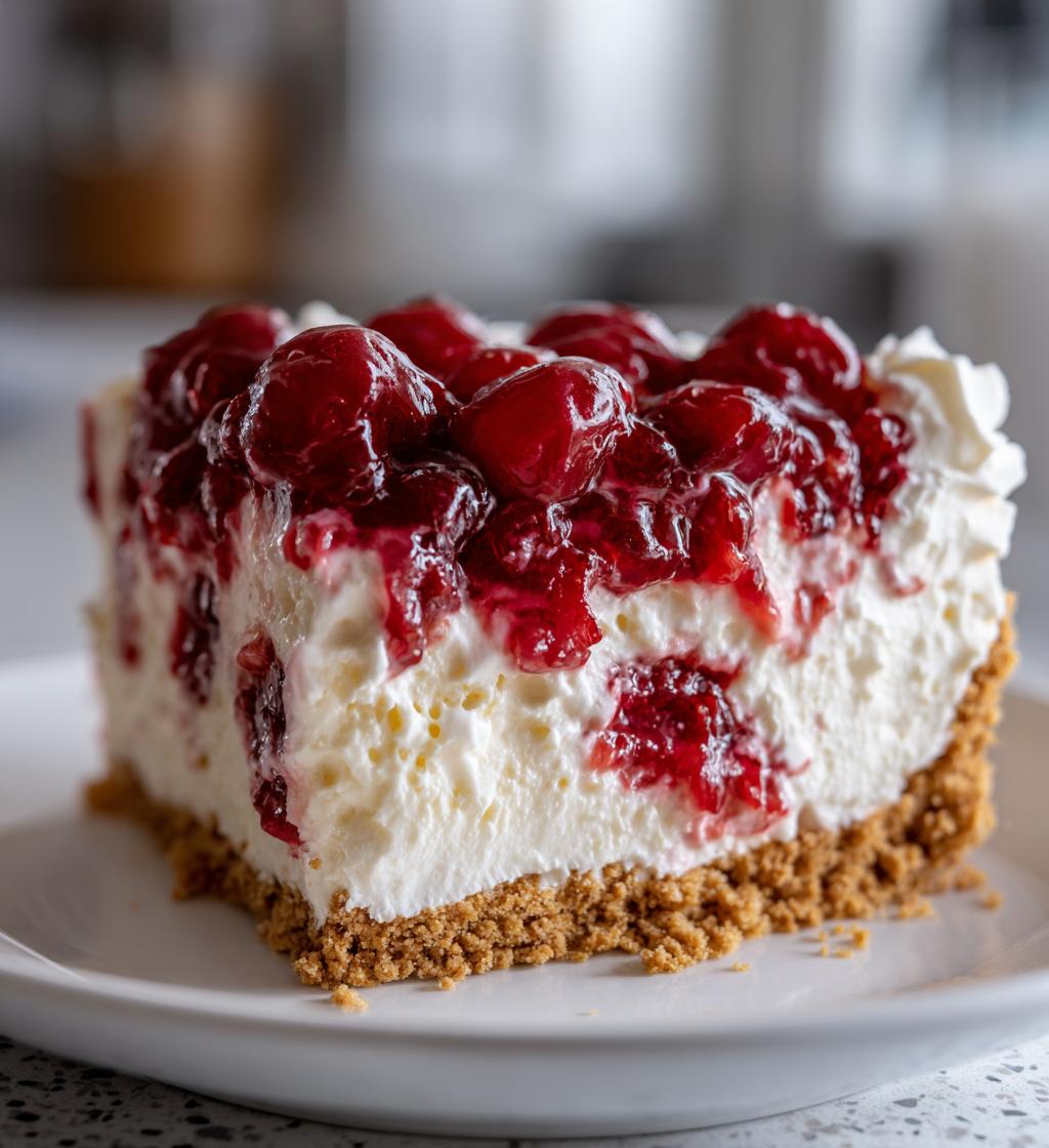 no bake cherry yum yum recipe - detail 1