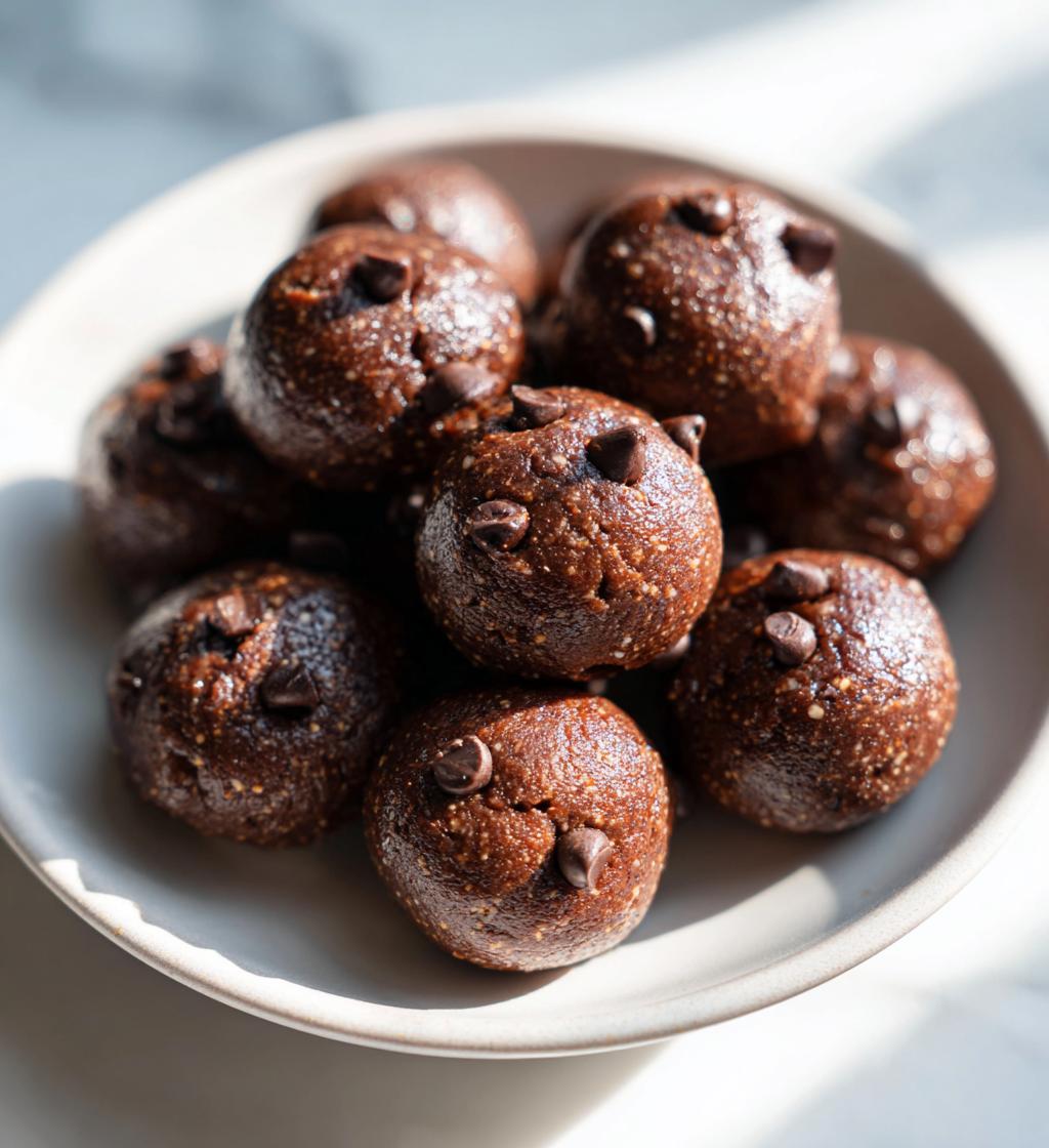 no bake cottage cheese brownie batter protein bites