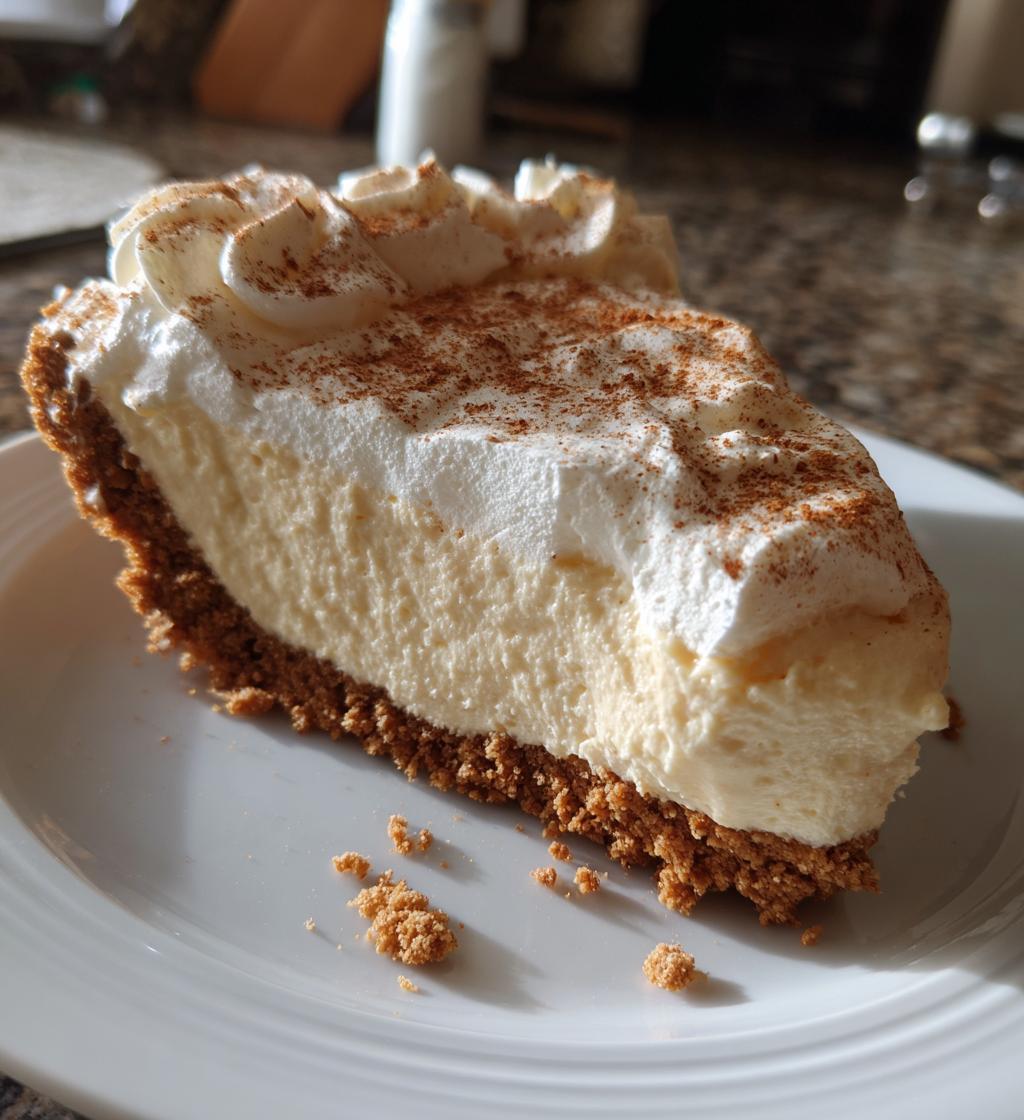 no bake eggnog pie