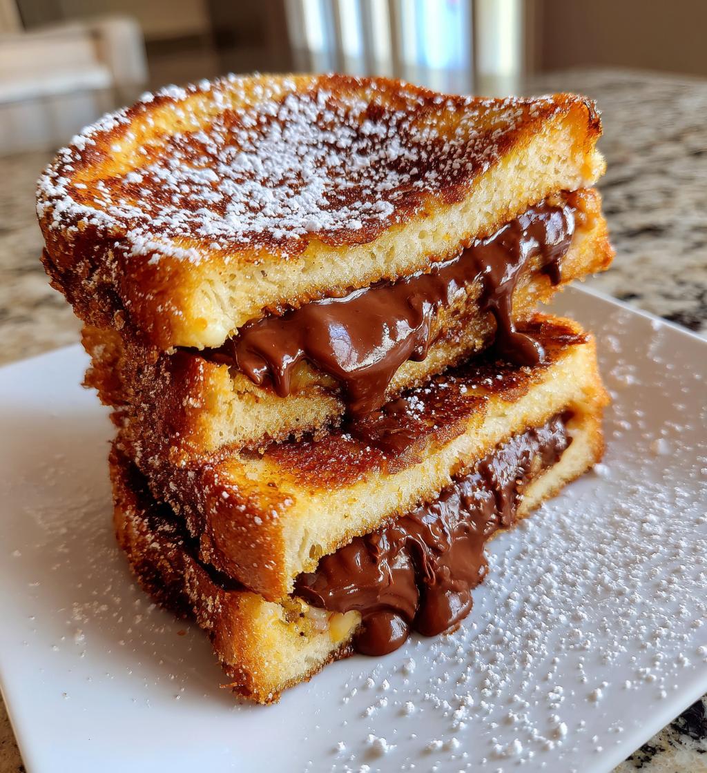 nutella stuffed french toast