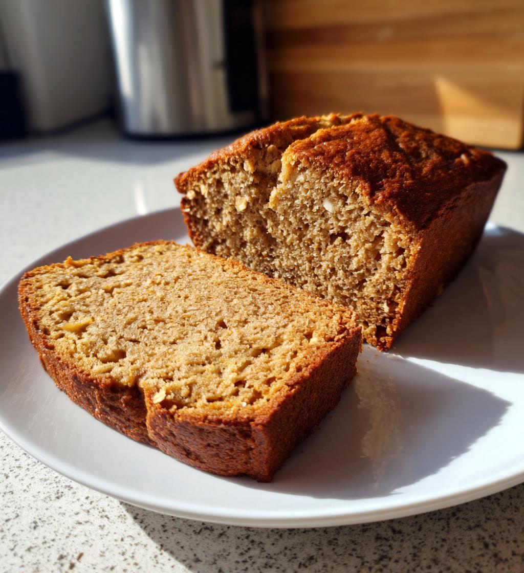 oatmeal peanut butter bread - detail 1