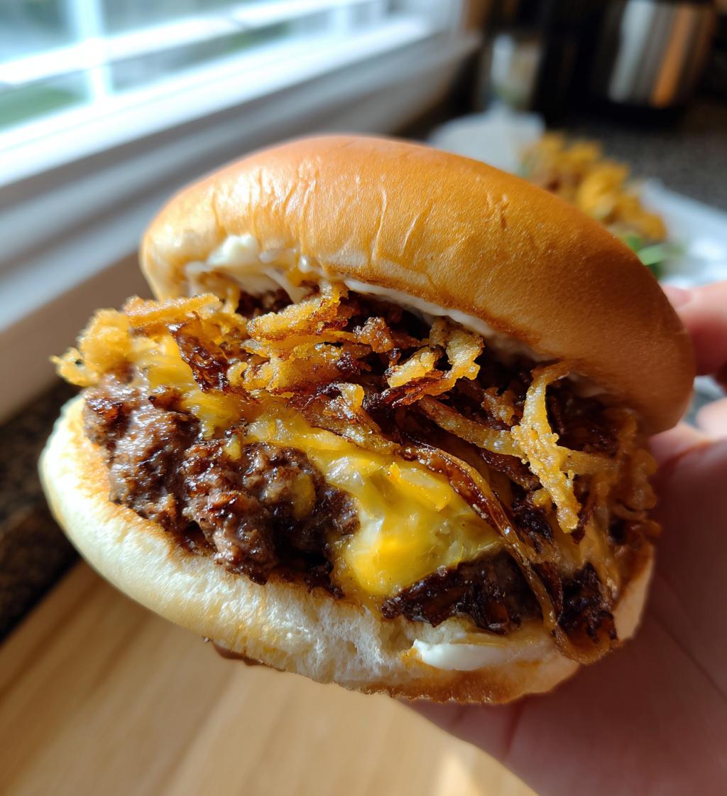 oklahoma fried onion burger - detail 1