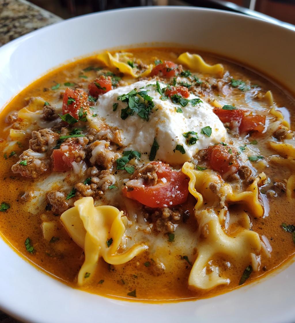 one pot lasagna soup