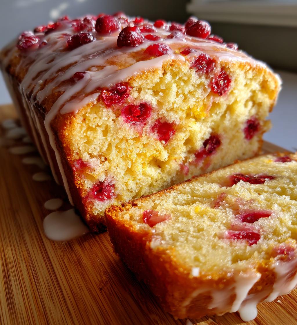 orange cranberry bread glaze