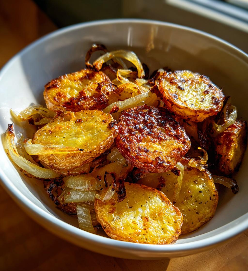 oven fried potatoes onions