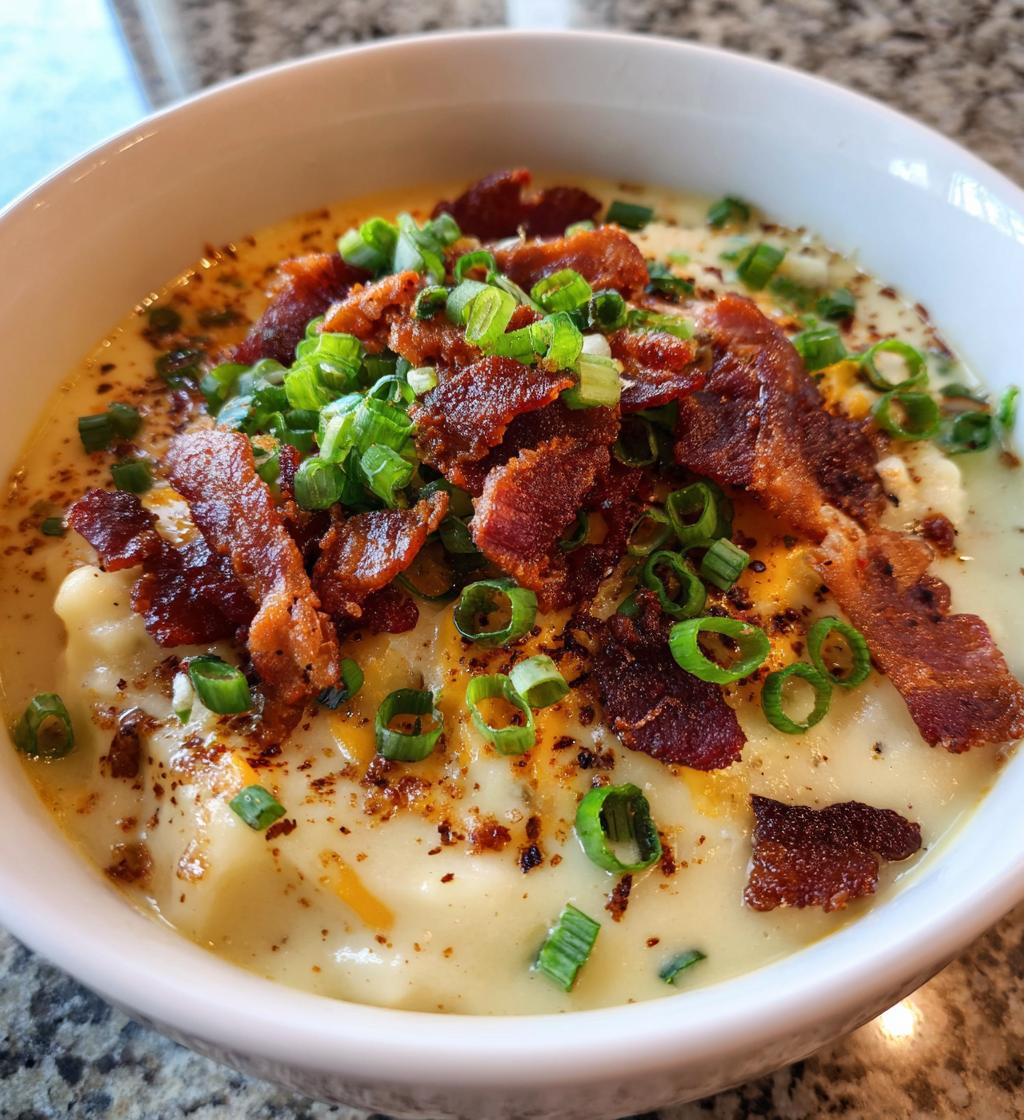 paula deen crockpot potato soup - detail 1