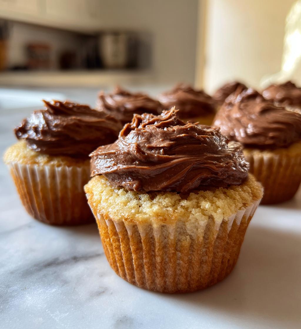 peanut butter filled cupcakes - detail 1