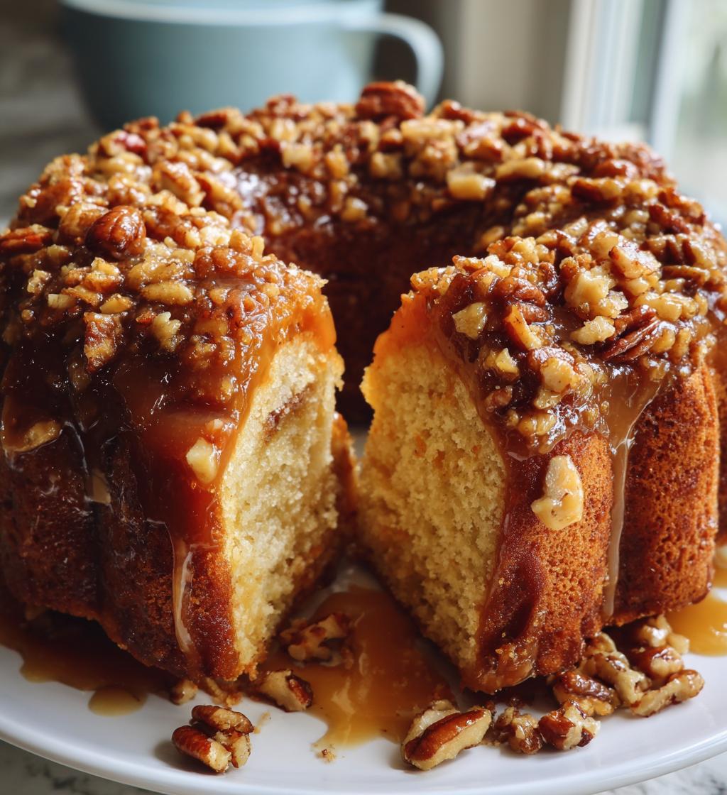pecan upside down bundt cake