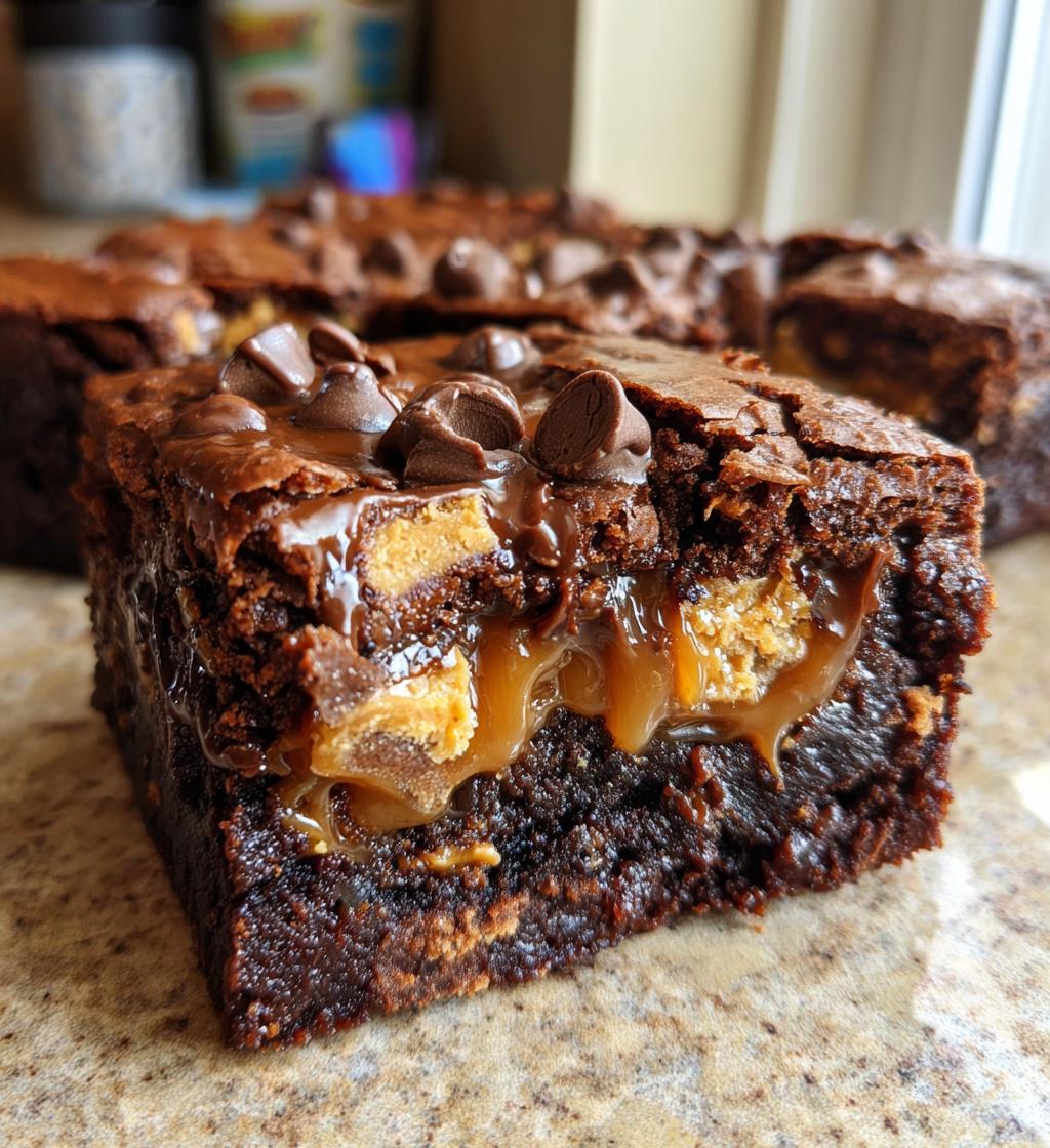 perfect snickers brownies