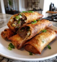 philly cheesesteak egg rolls