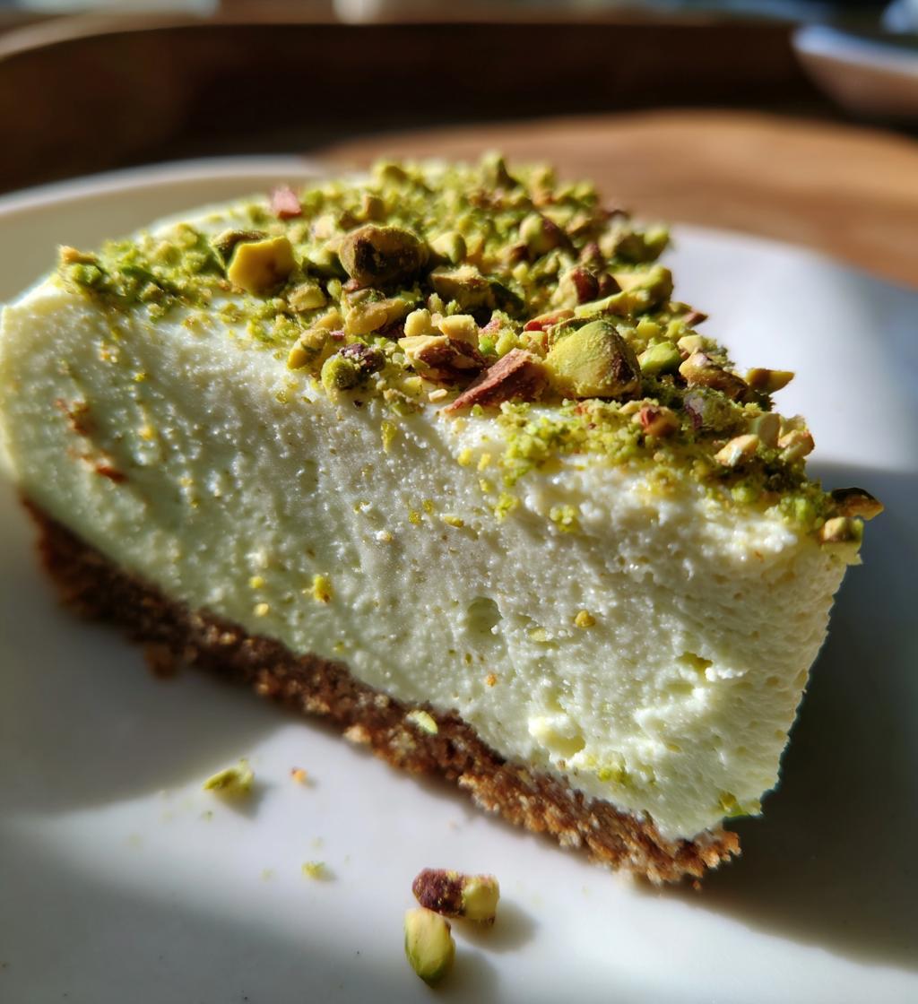 pistachio cheesecake no bake delight