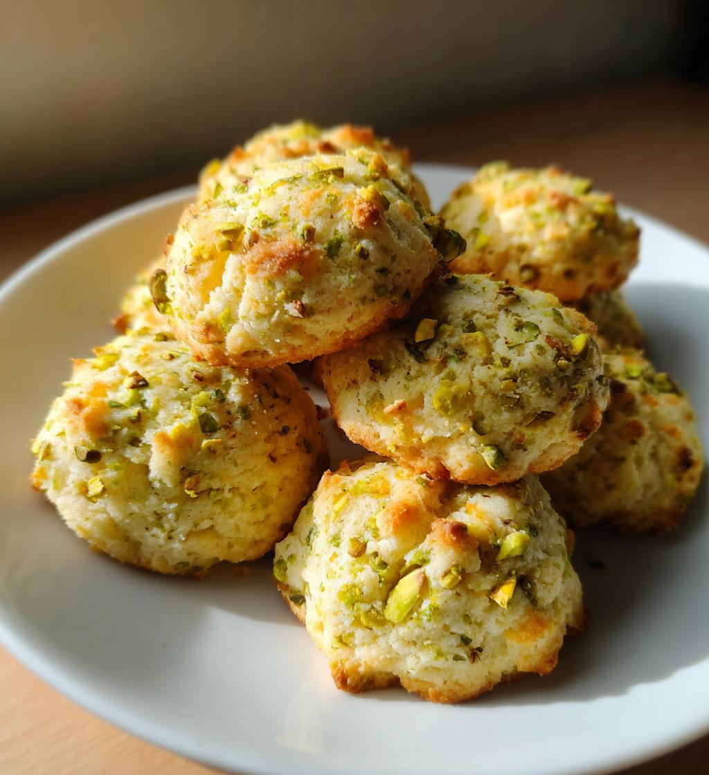 pistachio shortbread cookies