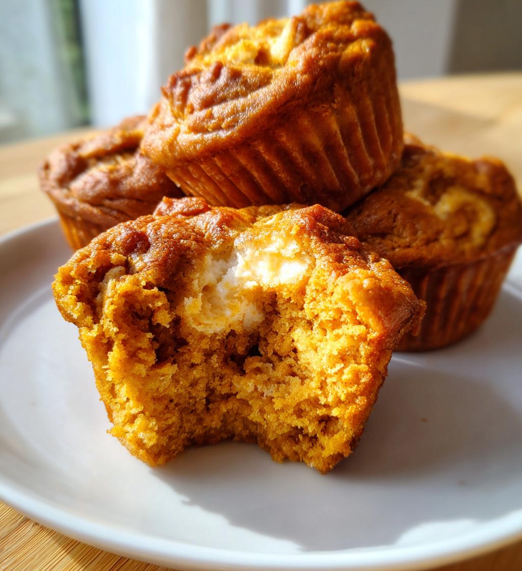 pumpkin cream cheese muffins - detail 1