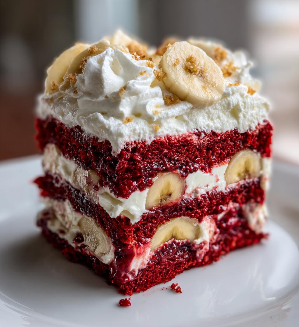 red velvet banana pudding