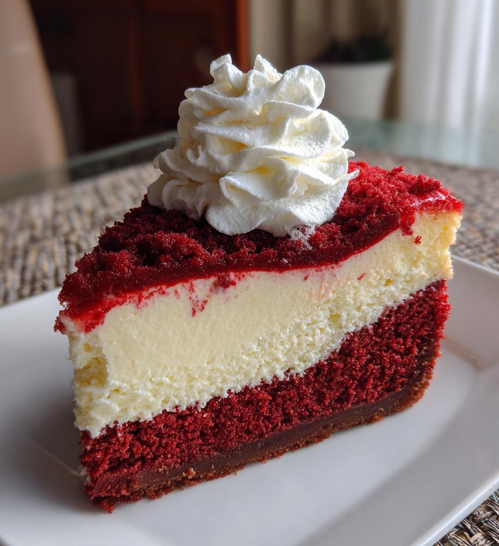 red velvet cheesecake - detail 1