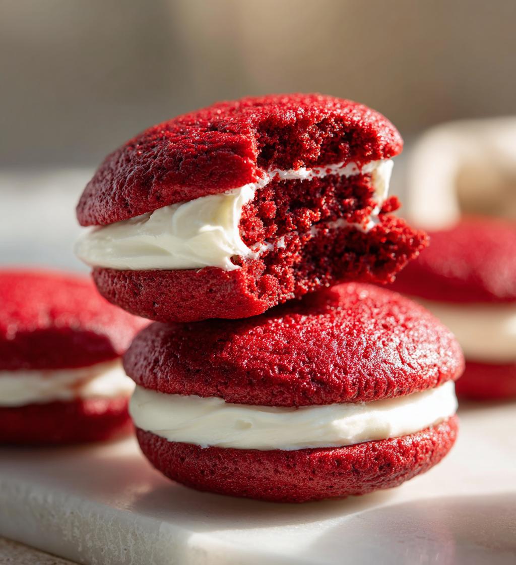 red velvet whoopie pies