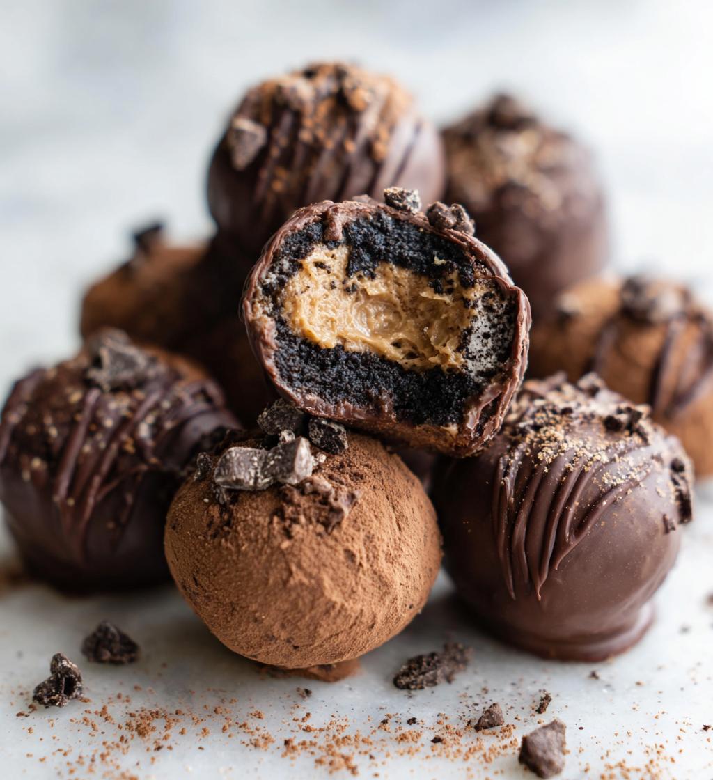 reeses peanut butter oreo truffles