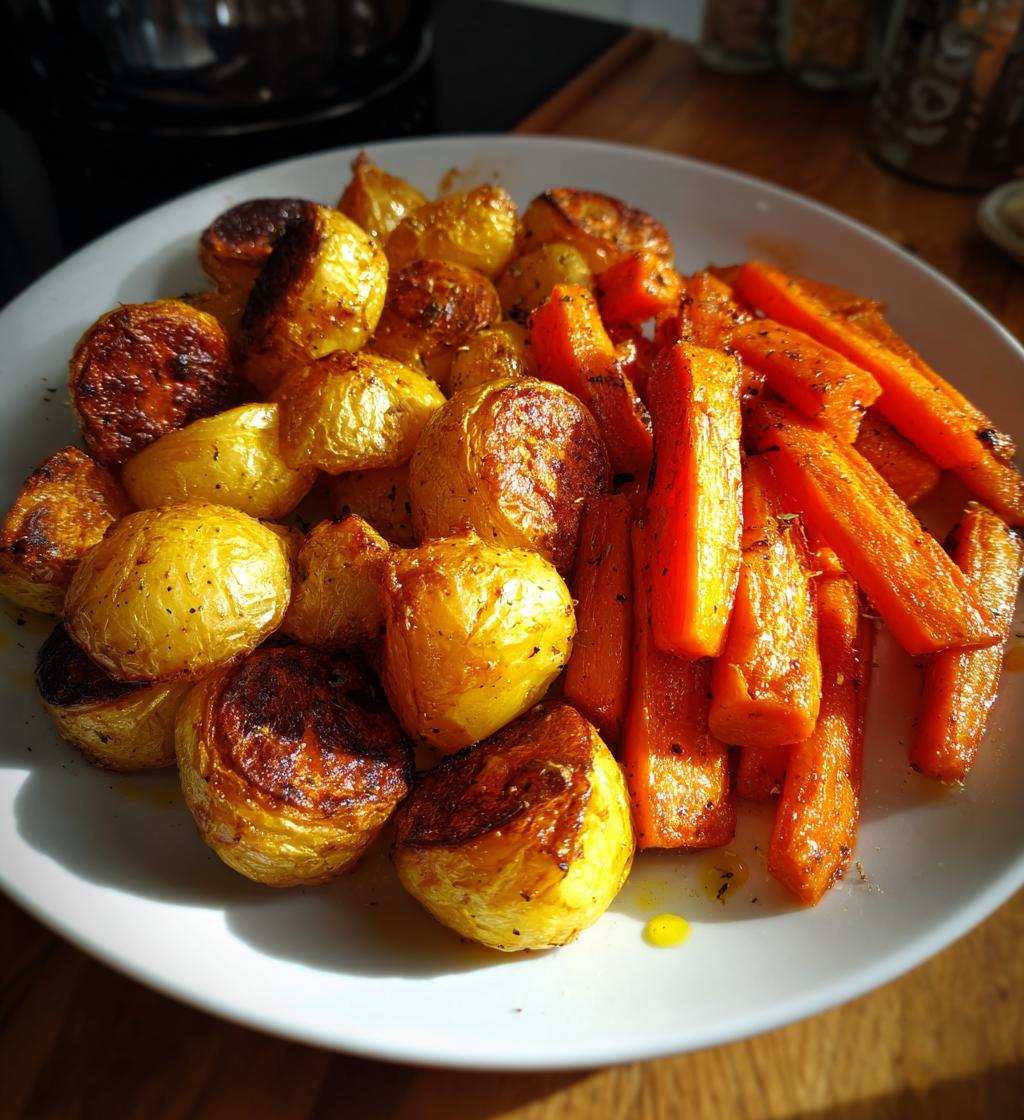 roast potatoes and carrots