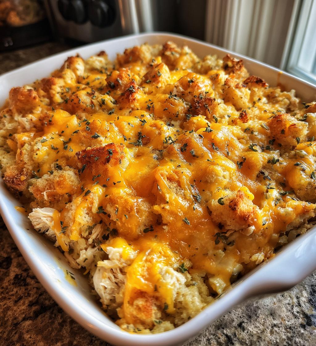 rotisserie chicken and stuffing casserole 2