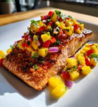 salmon with mango salsa
