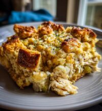 savory chicken and dressing casserole