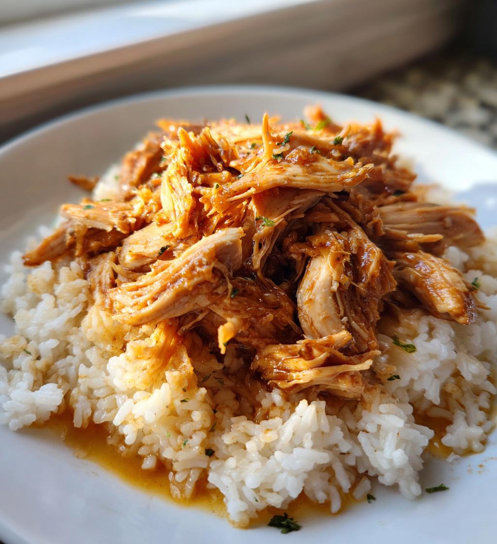 slow cooker brown sugar garlic chicken - detail 1