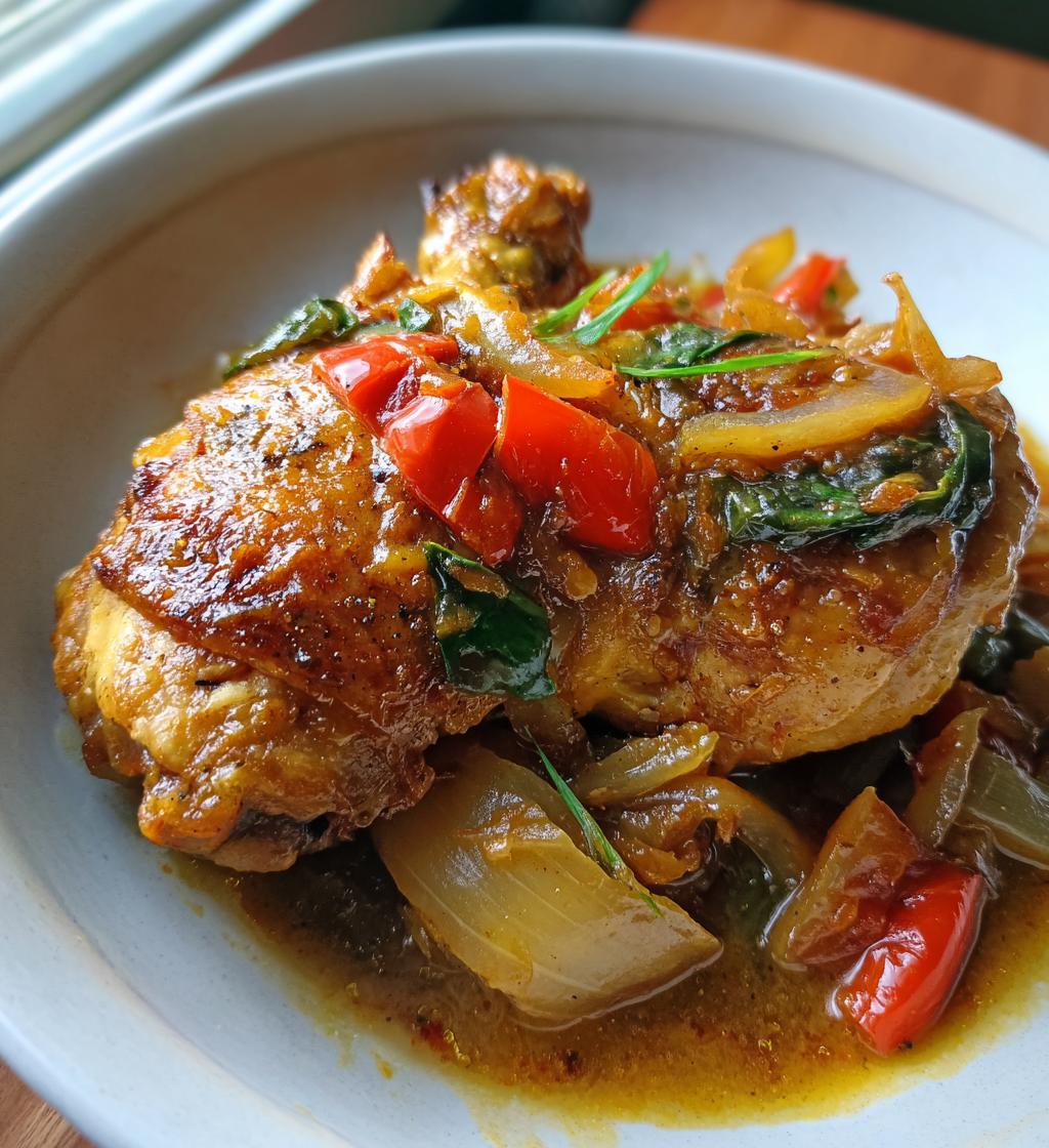 smothered chicken - detail 1