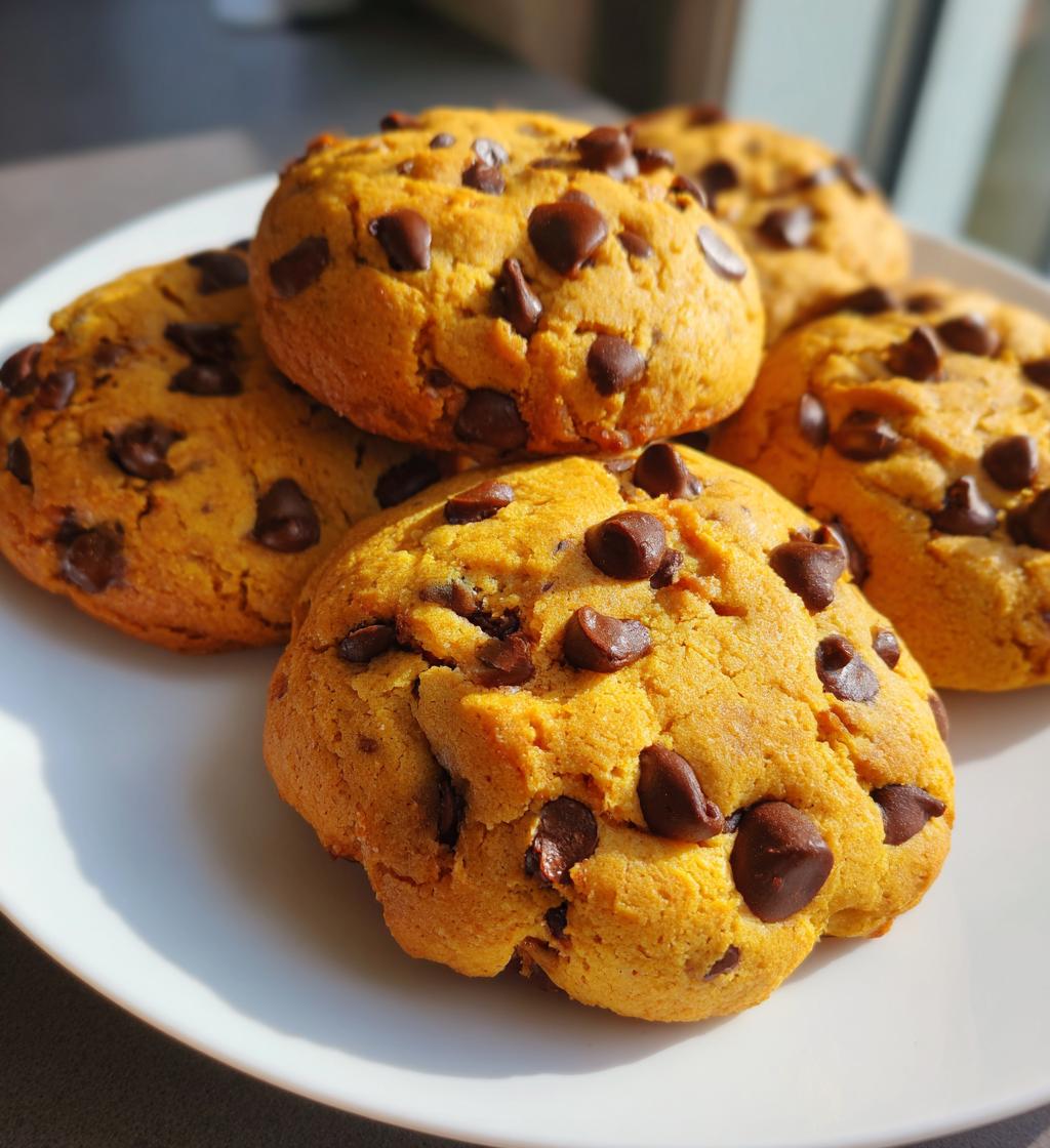 soft pumpkin chocolate chip cookies recipe