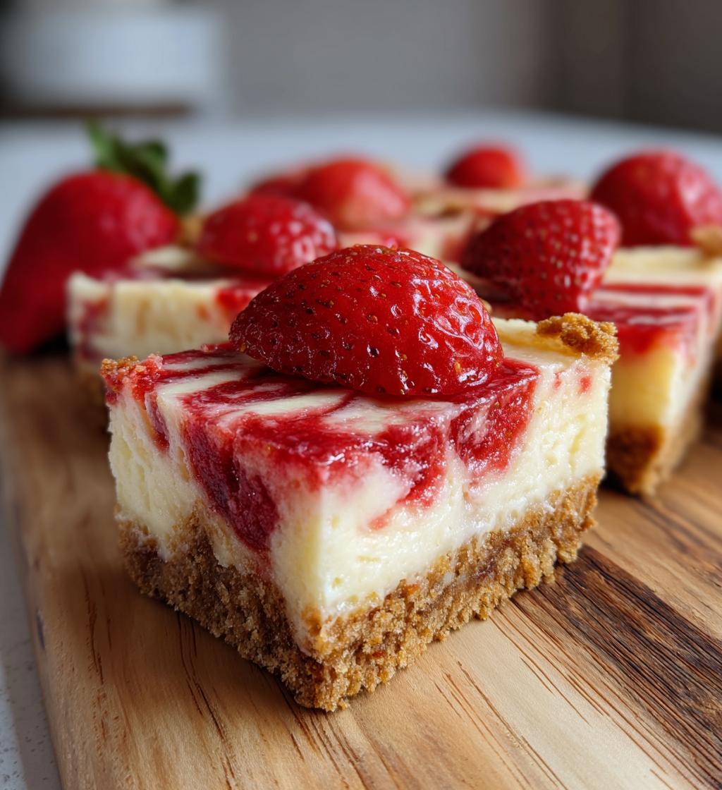 strawberry cheesecake bars