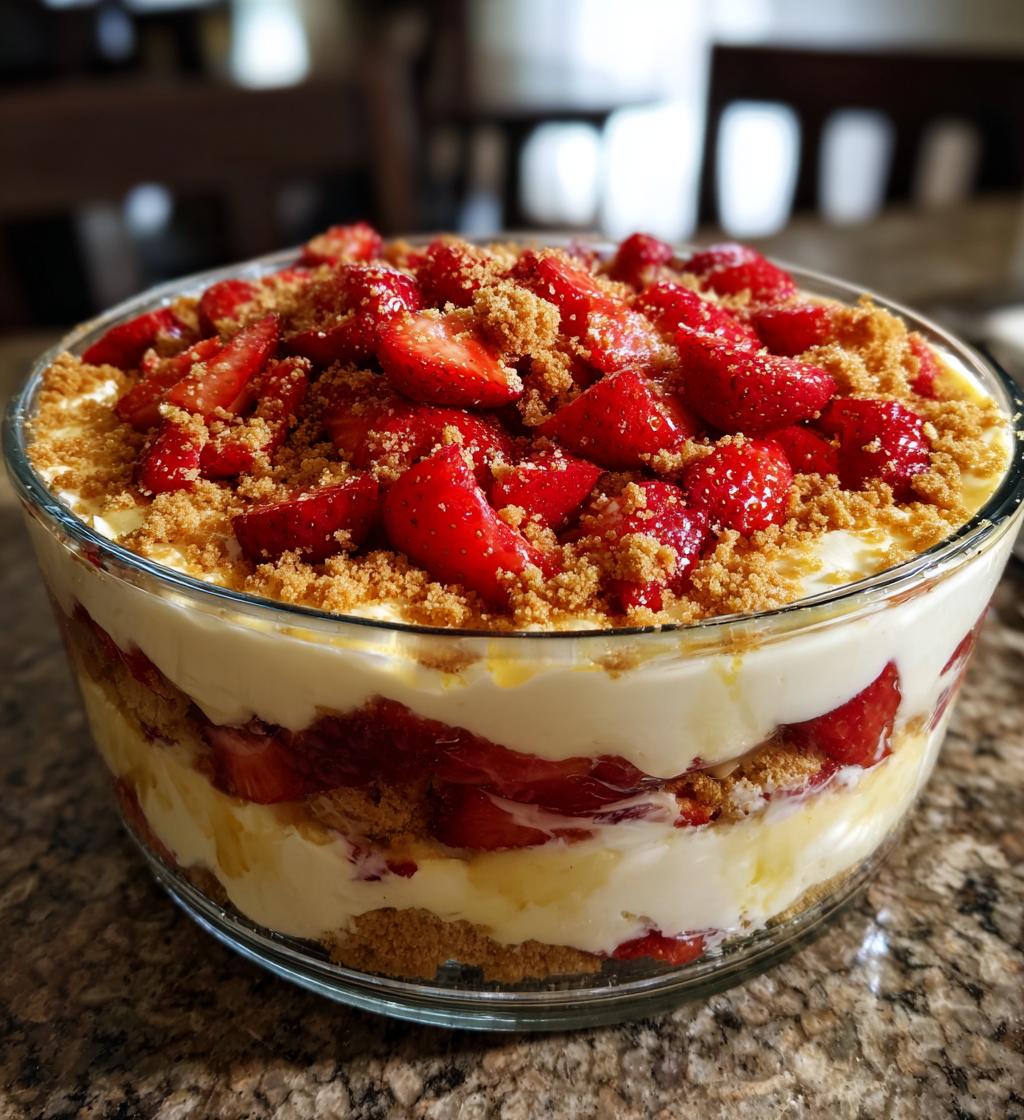 strawberry cheesecake trifle