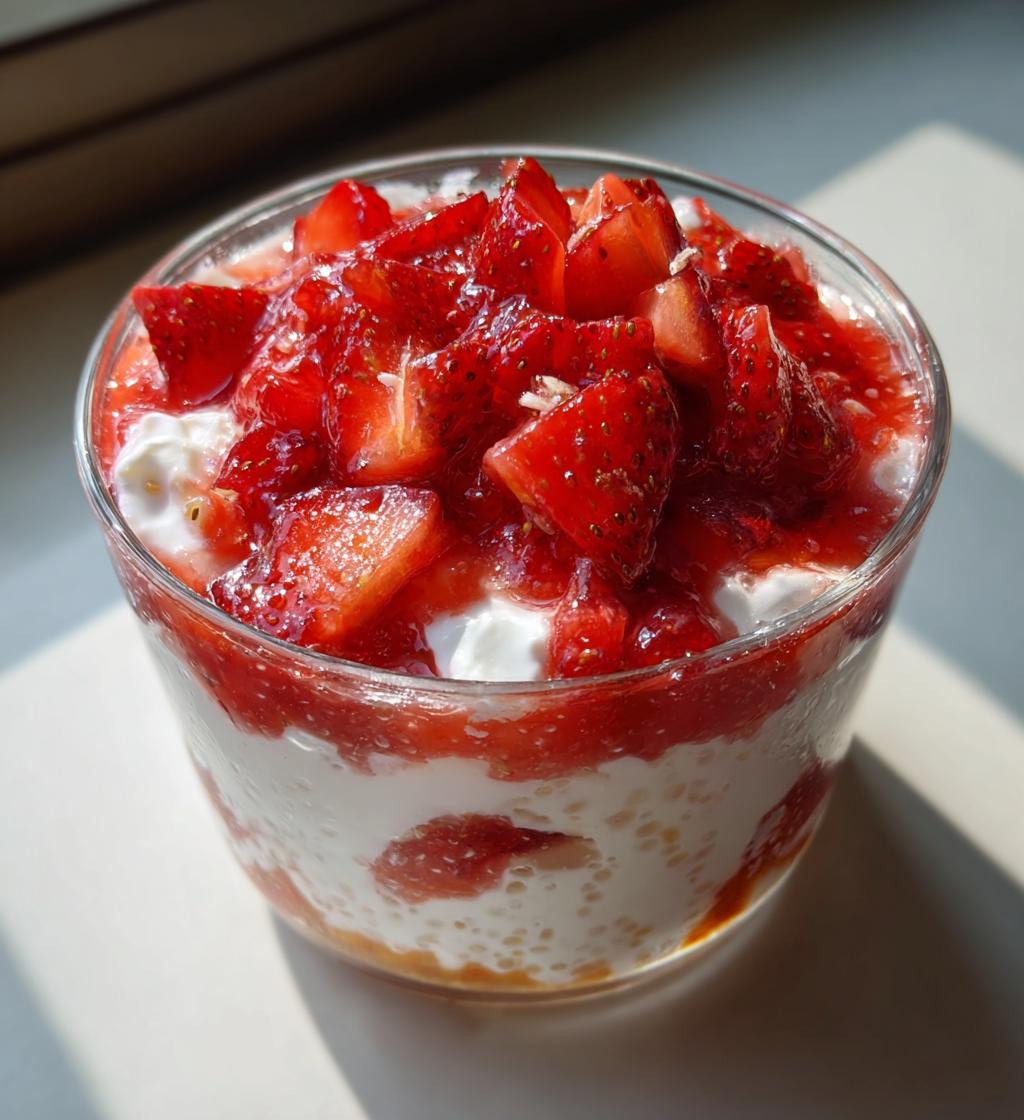strawberry sago dessert