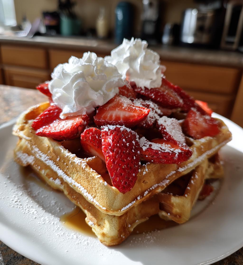 strawberry waffles recipe - detail 1