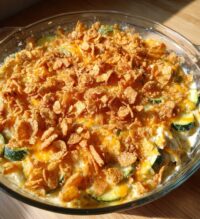 summer squash casserole with ritz crackers