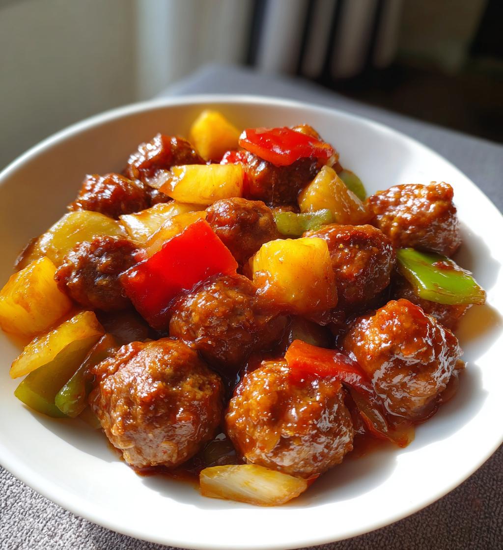 sweet and sour meatballs