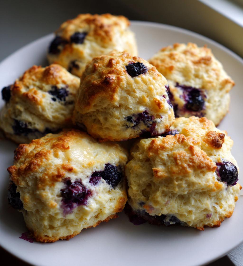 sweet blueberry biscuits 2