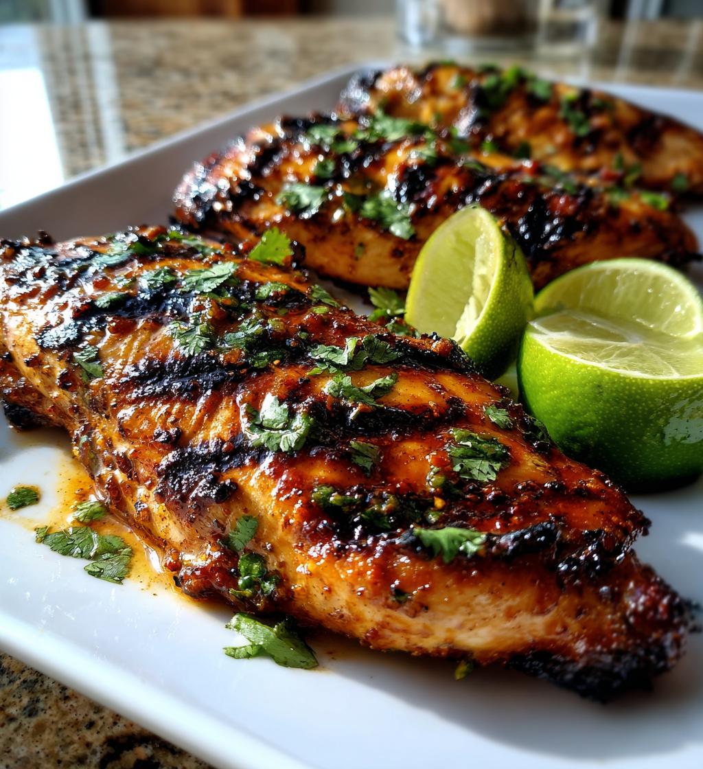 sweet chili lime grilled chicken