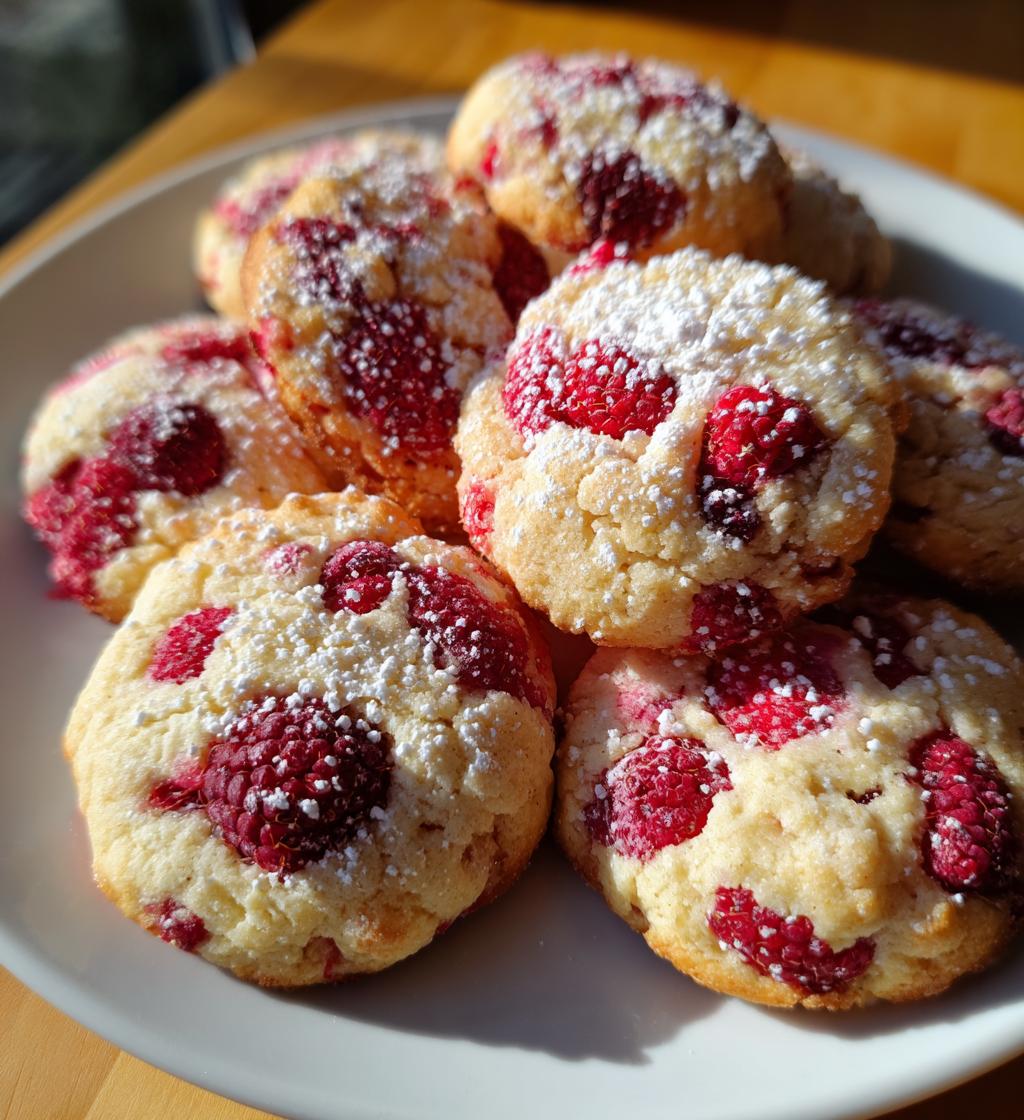sweet raspberry sugar cookies