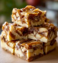 swirled caramel apple fudge