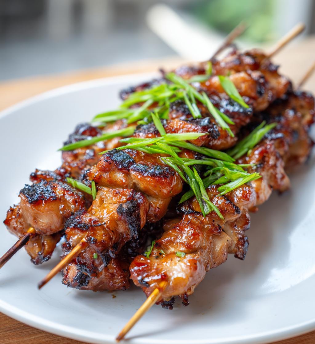 teriyaki chicken skewers
