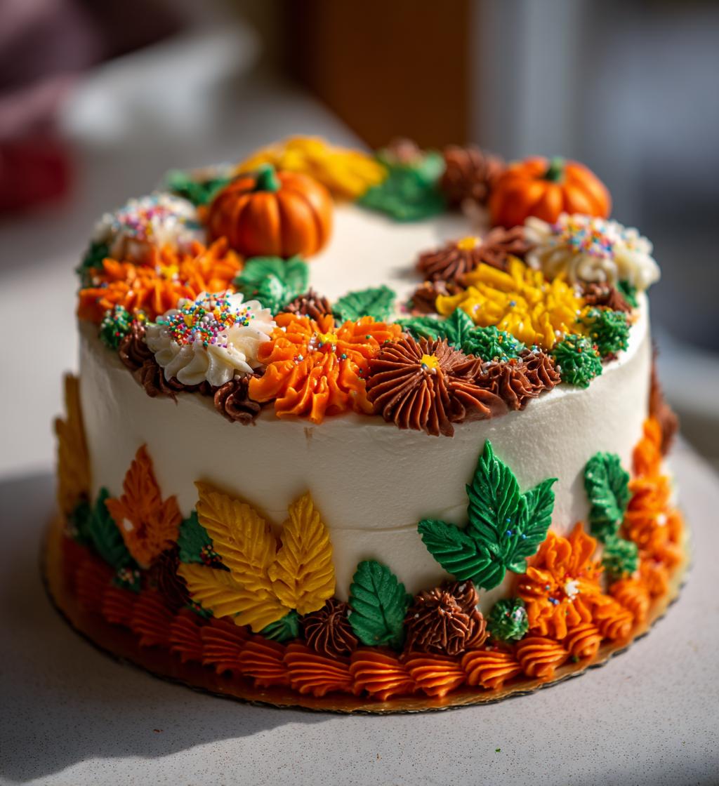 thanksgiving cake decorating easy