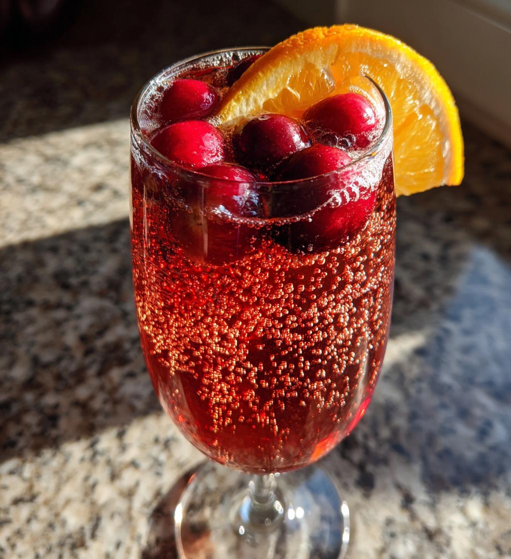 thanksgiving champagne cocktail