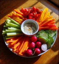 thanksgiving crudite platter