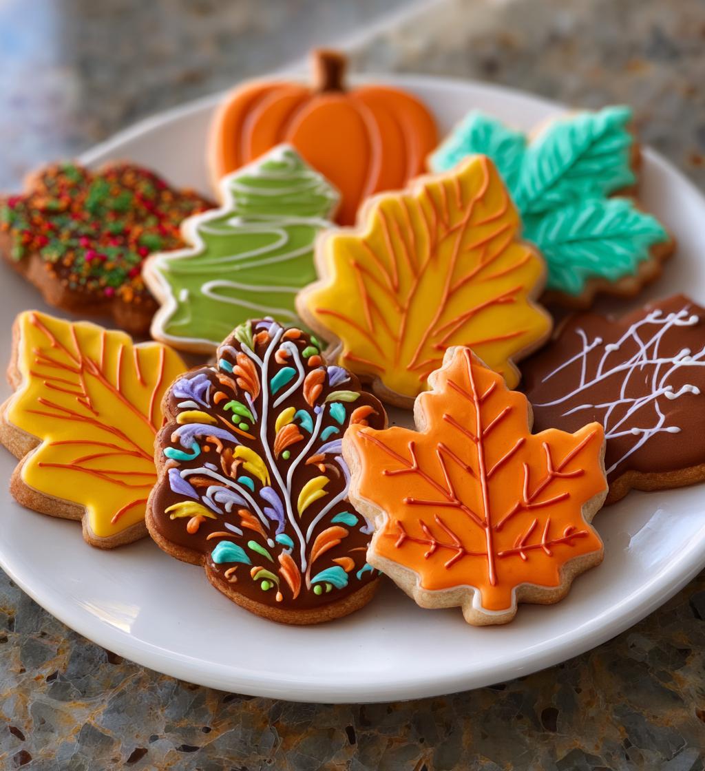 thanksgiving decorated cookies