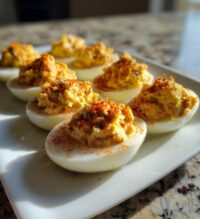 thanksgiving deviled eggs turkey