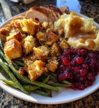 thanksgiving dinner plate