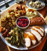 thanksgiving food board