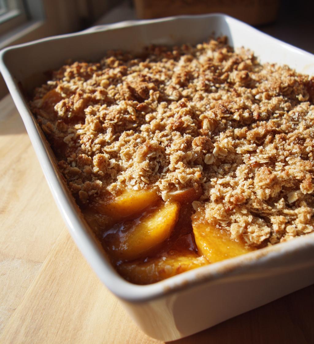 the best peach crisp recipe