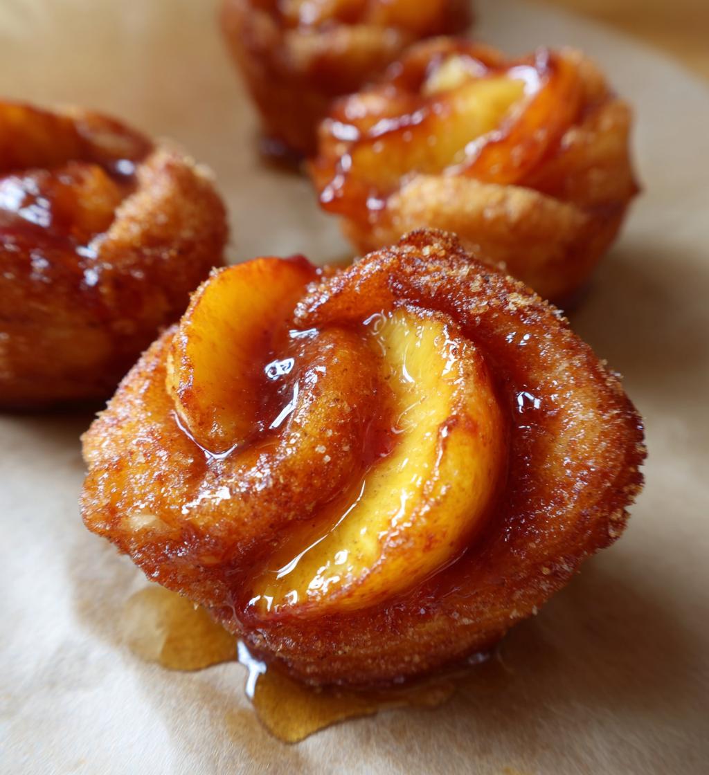 the easiest peach dumplings