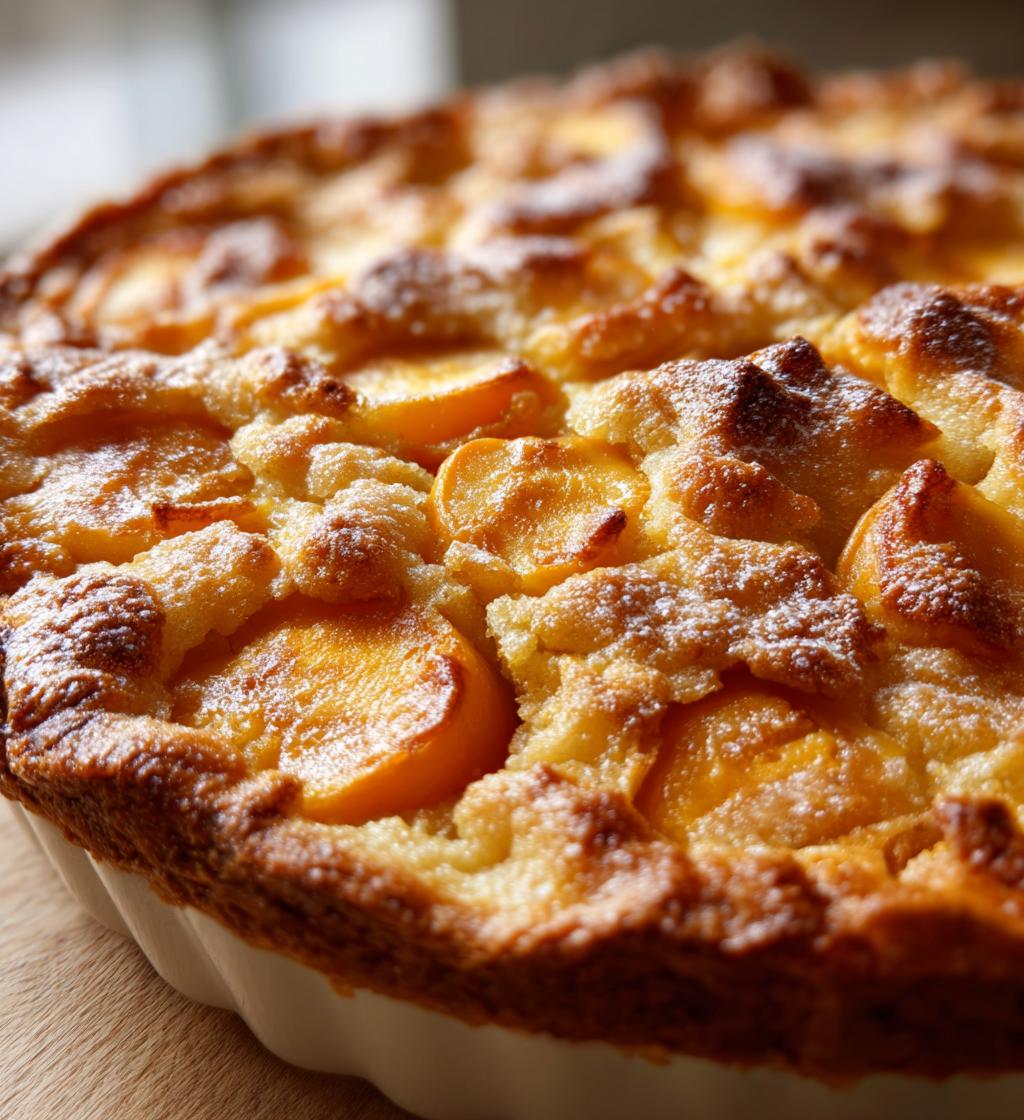 the easiest southern peach cobbler